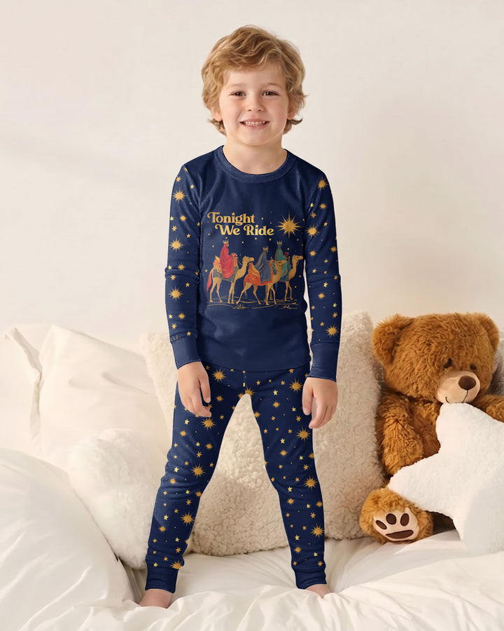 Tonight We Ride Bamboo Two Piece Long Sleeve Pajama Set