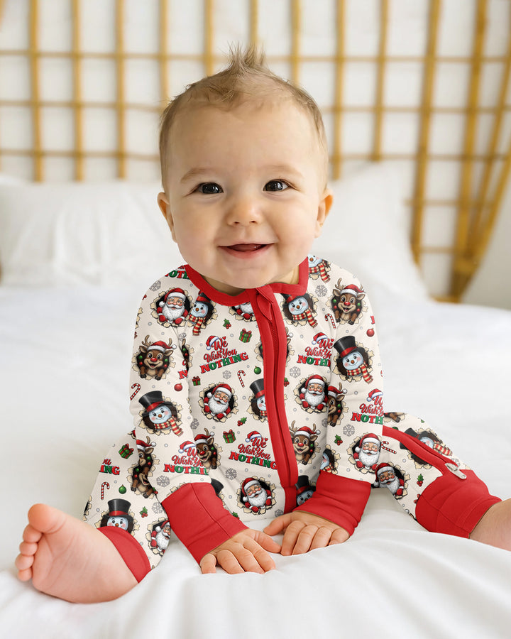Funny Butt Christmas Squad Bamboo Convertible Zippy