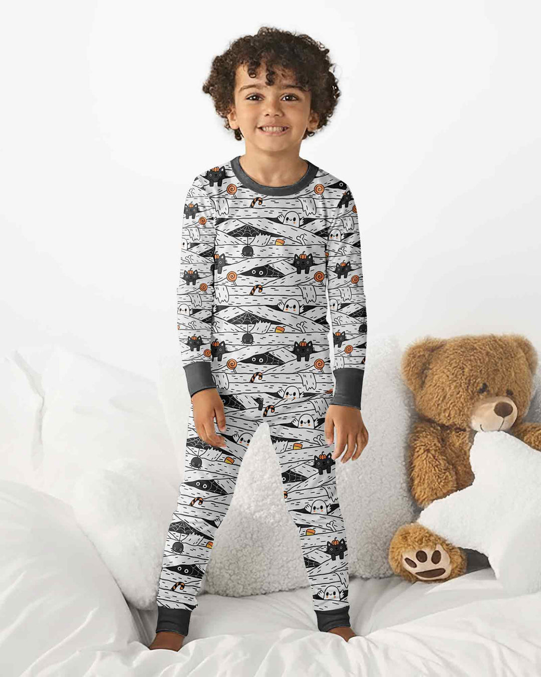 Template Bamboo Two Piece Long Sleeve Pyjamas Set