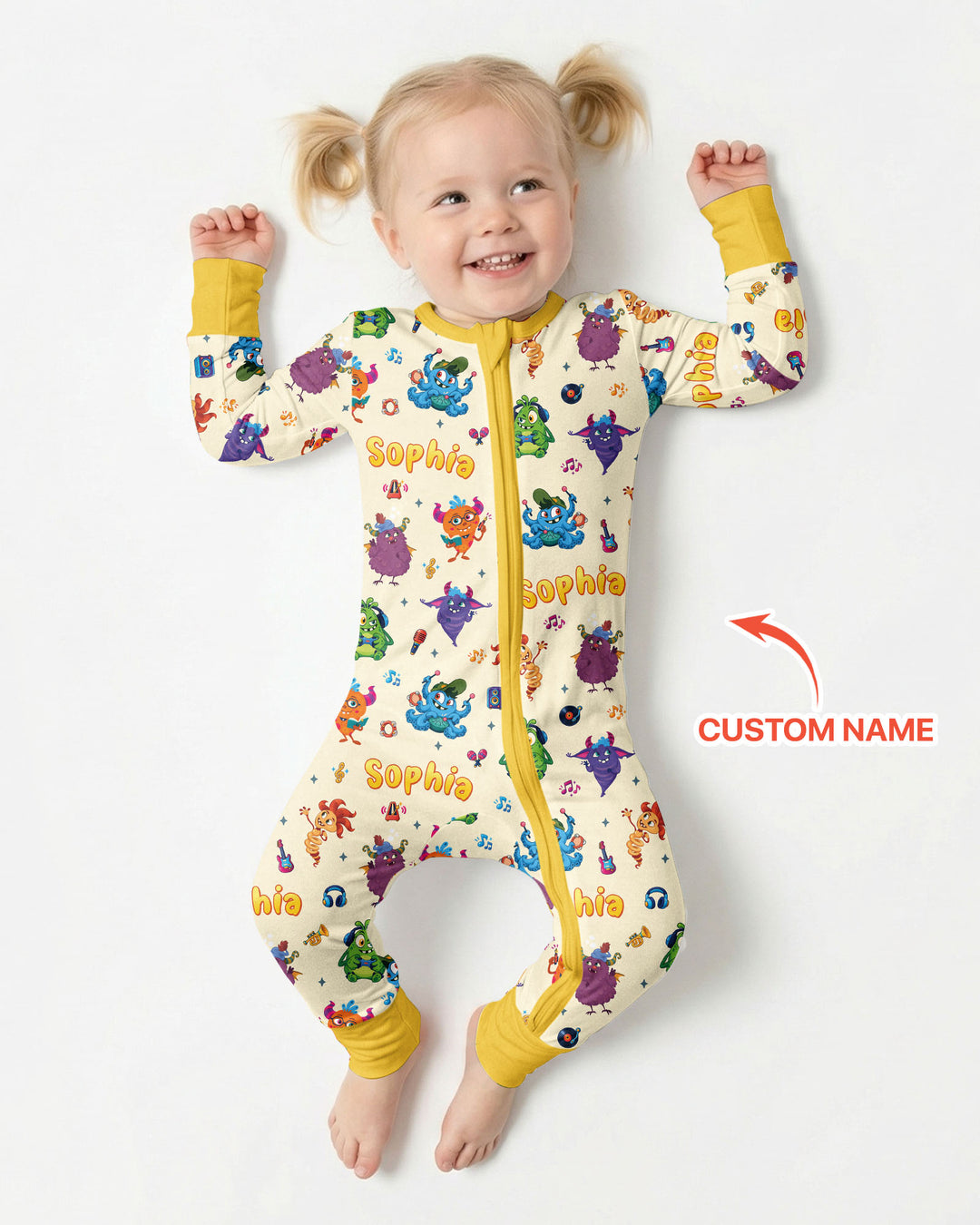 Happy Little Monster Music Band Bamboo Convertible Zippy