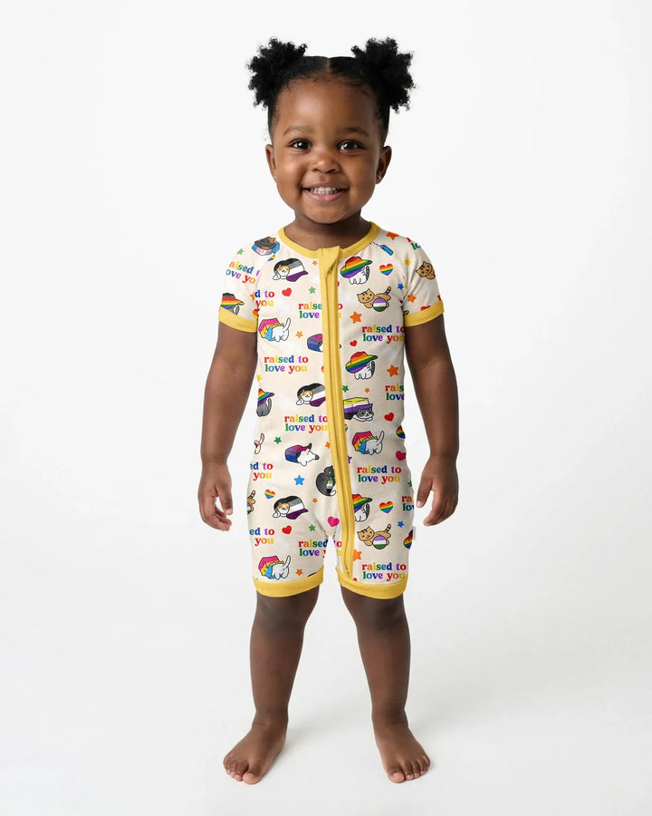Rainbow Paws Family Matching Bamboo Shorty Zippy