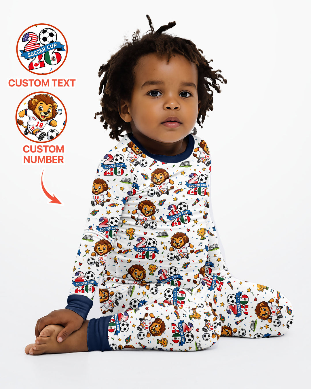 We Are The Champions Soccer Cup 2026 Bamboo Two Piece Long Sleeve Pajama Set