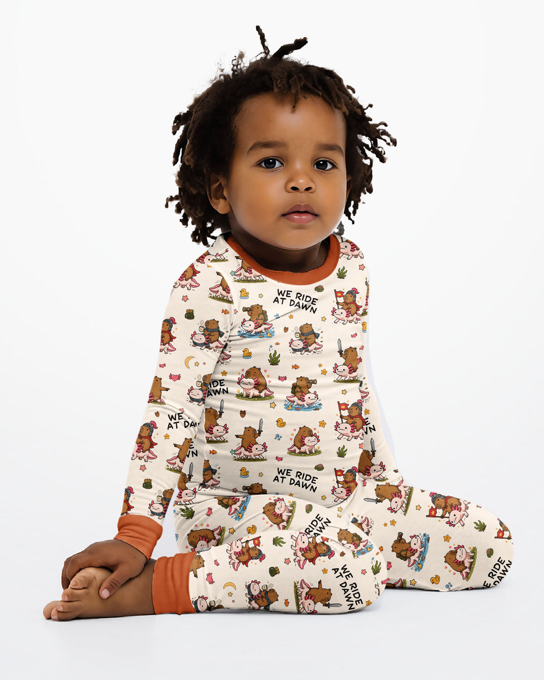 We Ride At Dawn Bamboo Two Piece Long Sleeve Pajama Set