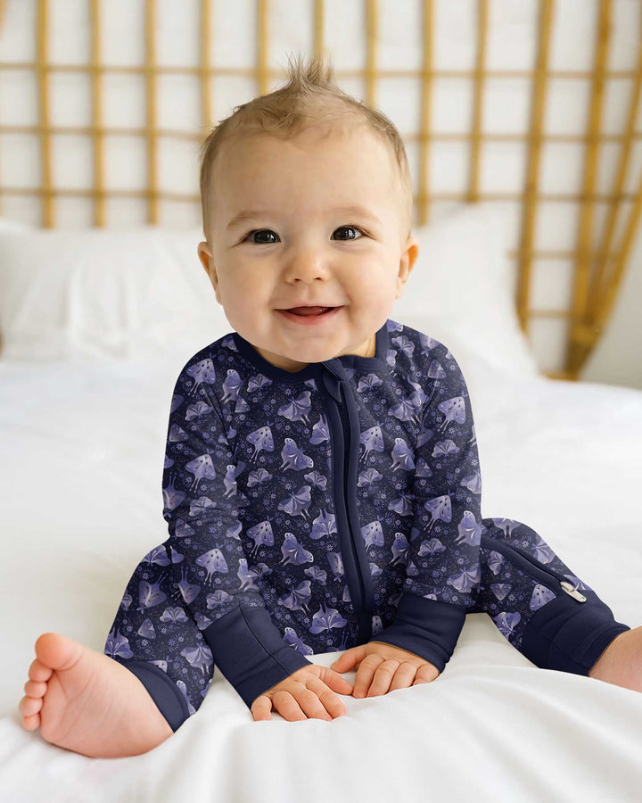 Very Peri Moths Bamboo Convertible Zippy