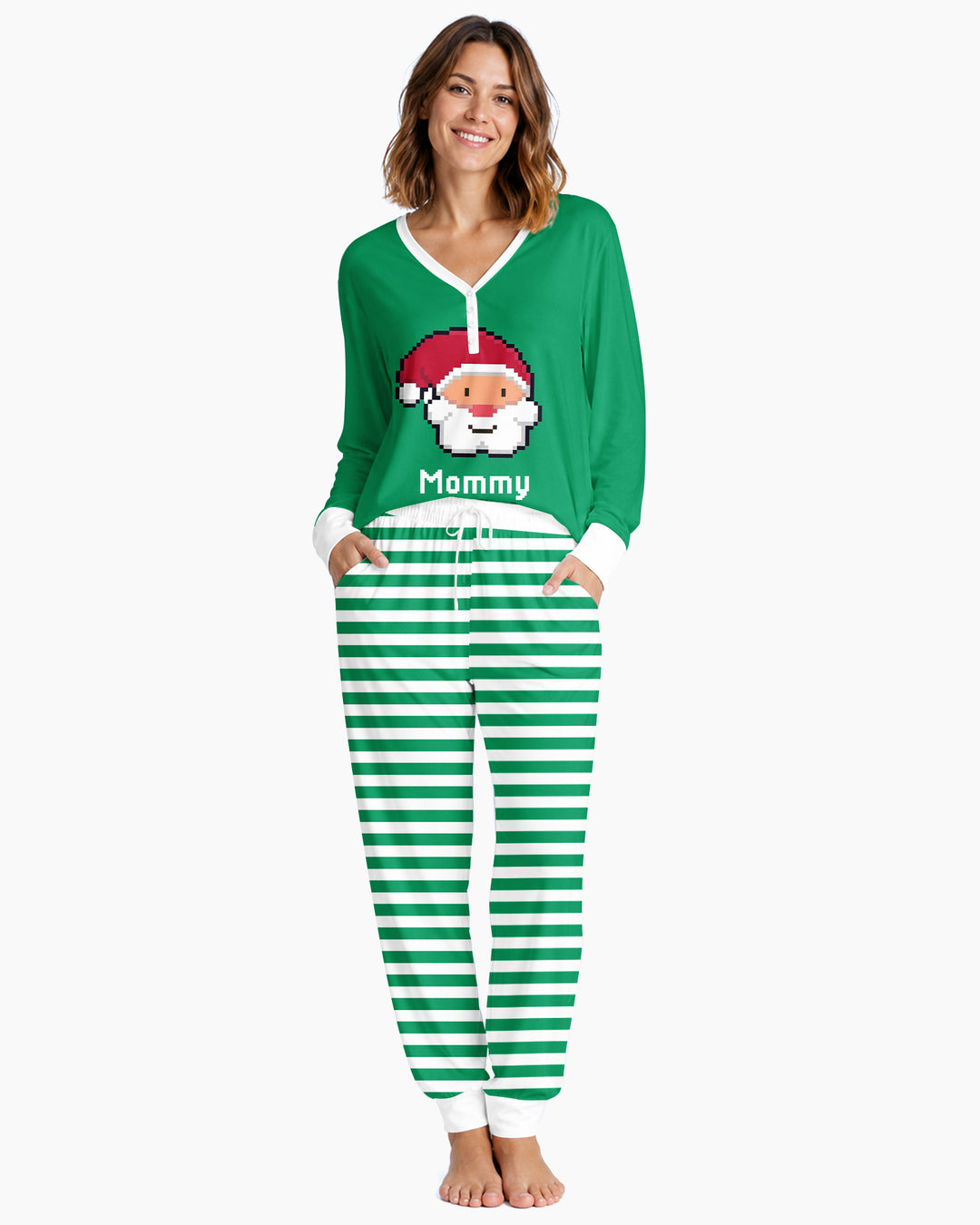 Merry Pixel Pals Bamboo Women Pajama Set