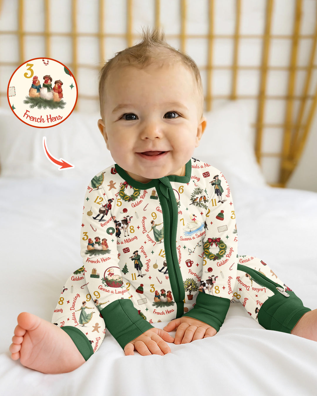 12 Days of Christmas Bamboo Convertible Zippy