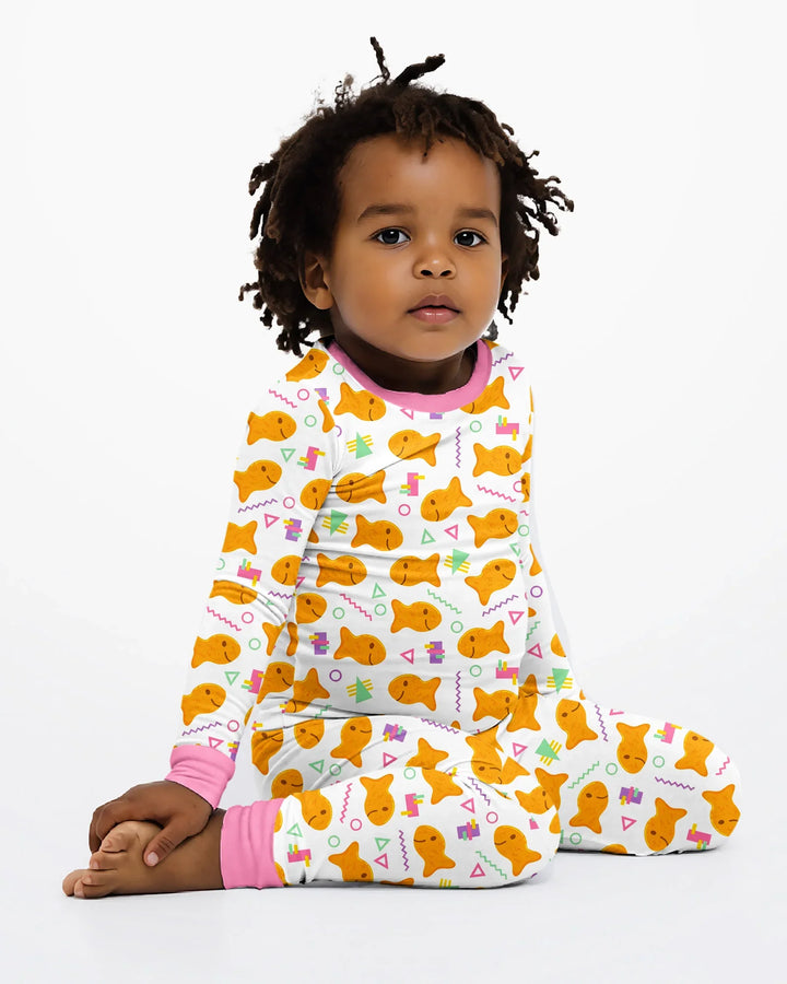 Template Bamboo Two Piece Long Sleeve Pyjamas Set