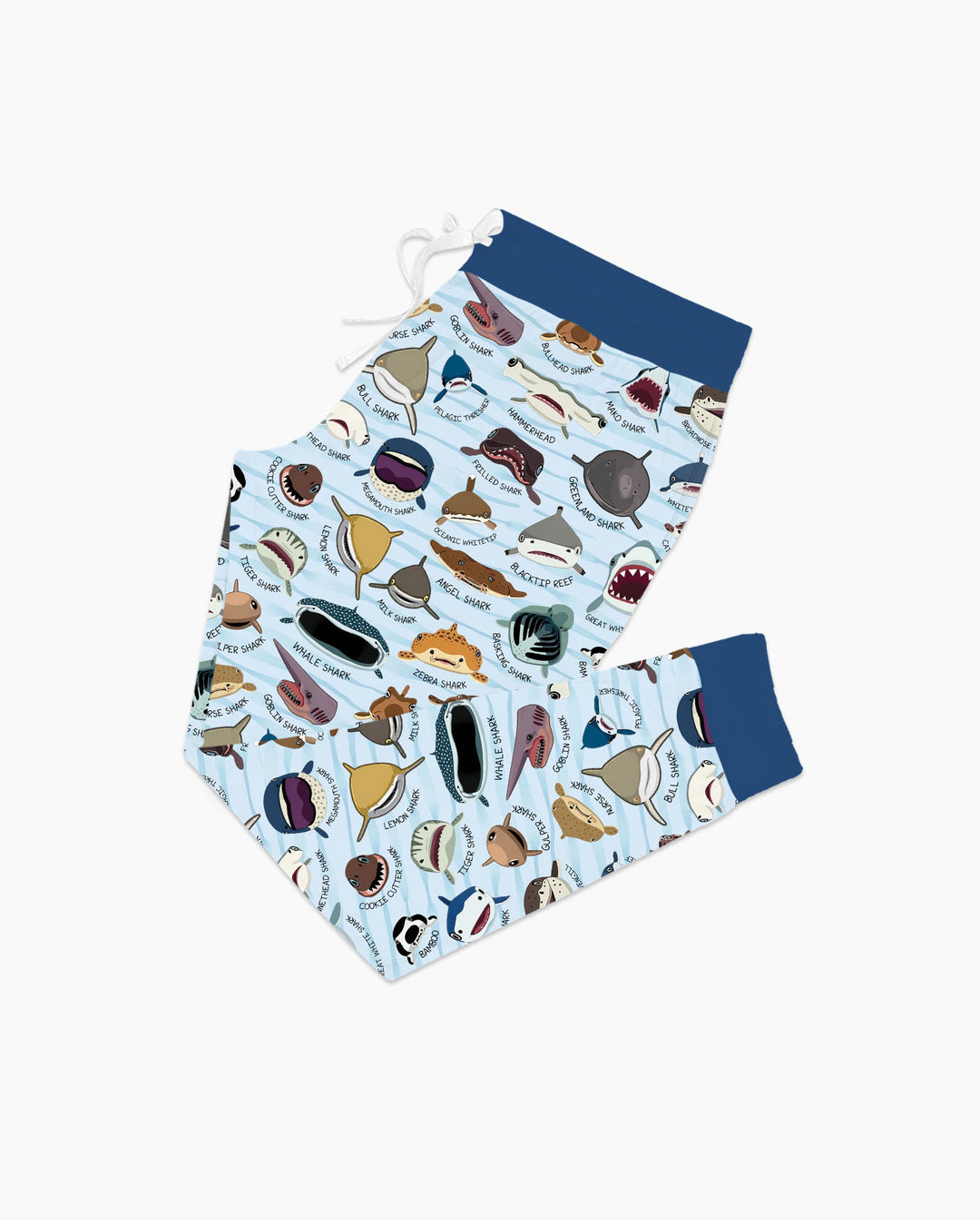 Shark Faces Bamboo Women Pajama Set