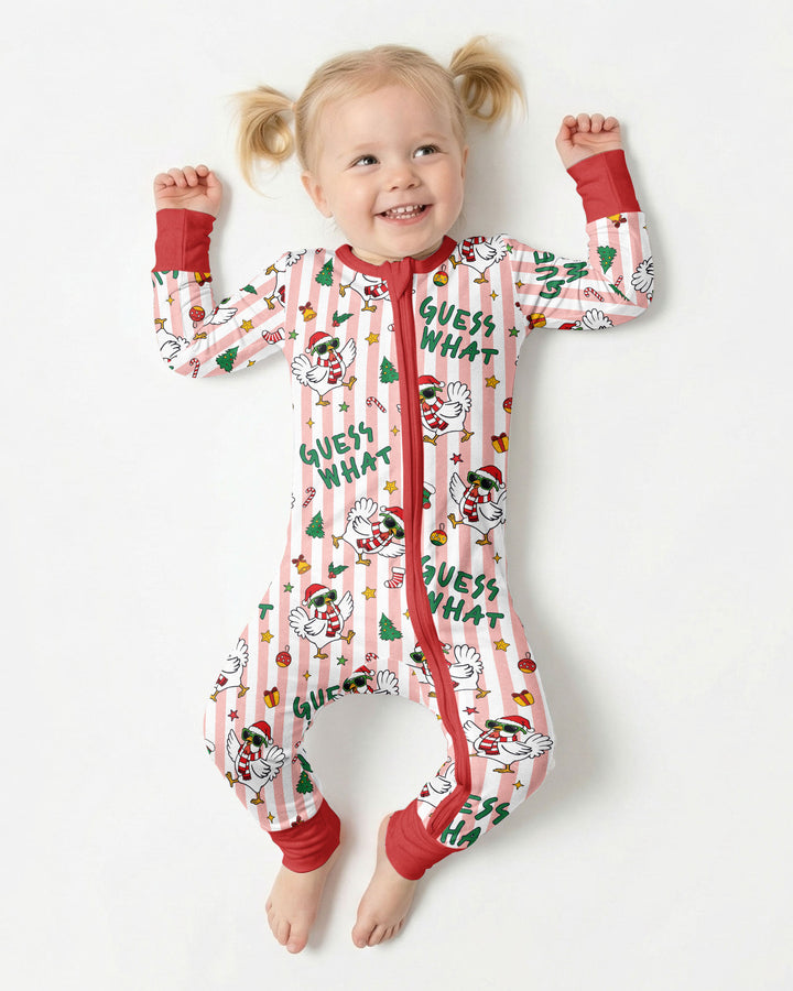 Guess What Chicken Butt Christmas Bamboo Convertible Zippy