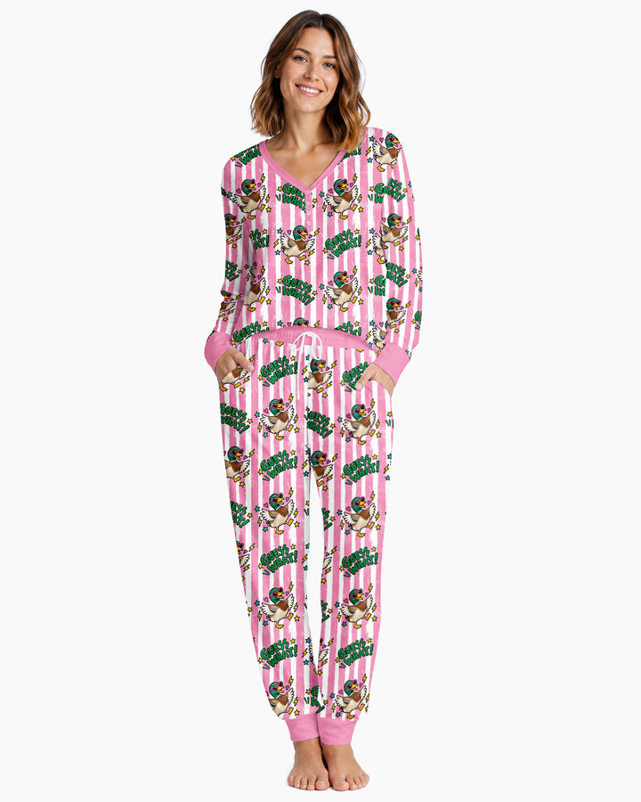 Guess What Mallard Butt Bamboo Women Pajama Set