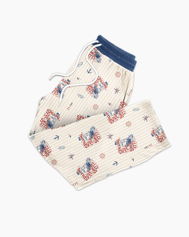 Spilling The Tea Since 1773 Family Matching Bamboo Men's Pajama Set