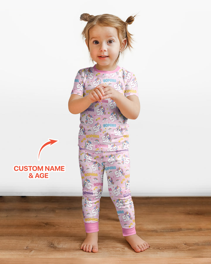 CUSTOM Template Bamboo Two Piece Short Sleeve Pyjamas Set