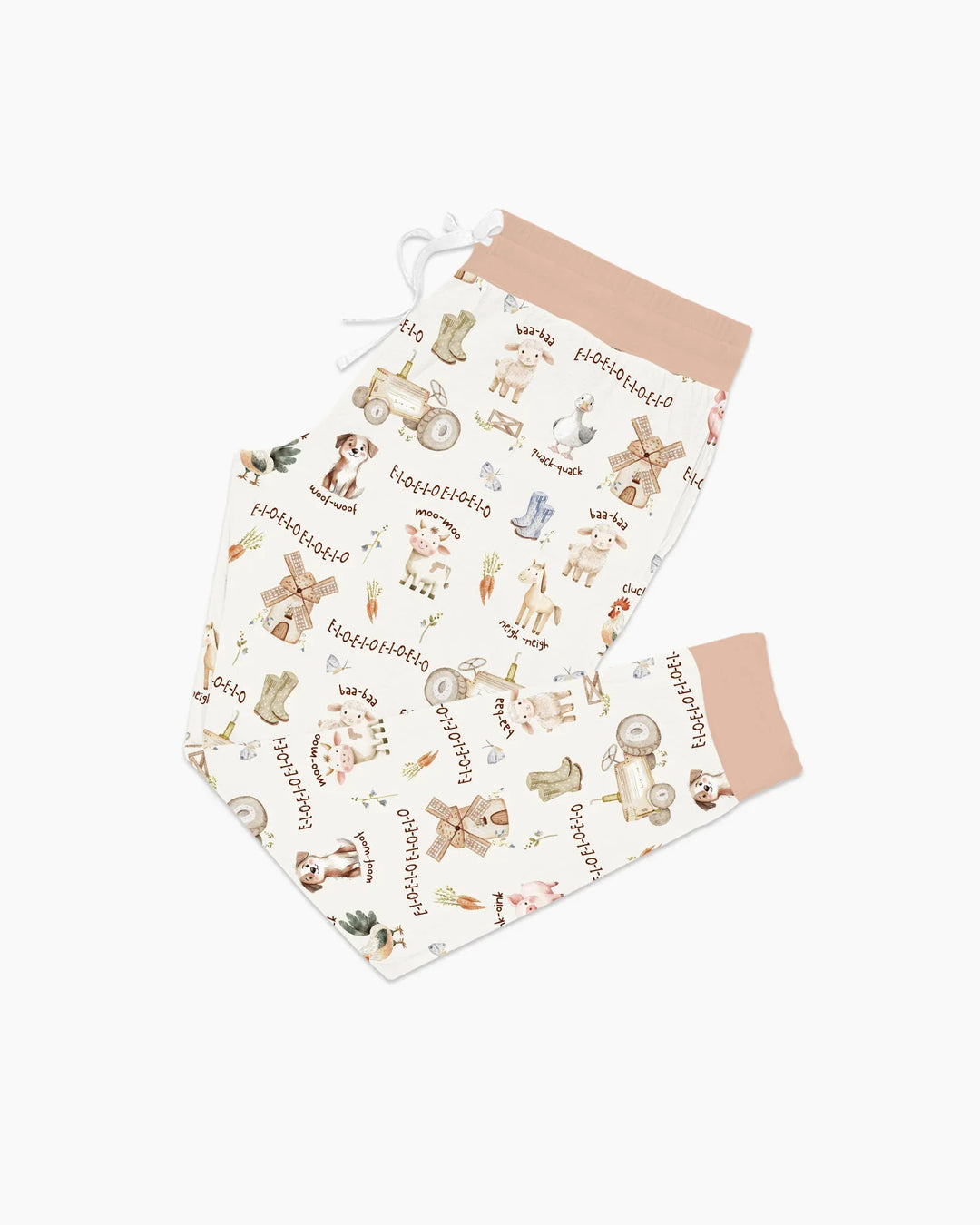 Old McDonald Farm Family Matching Bamboo Women Pajama Set
