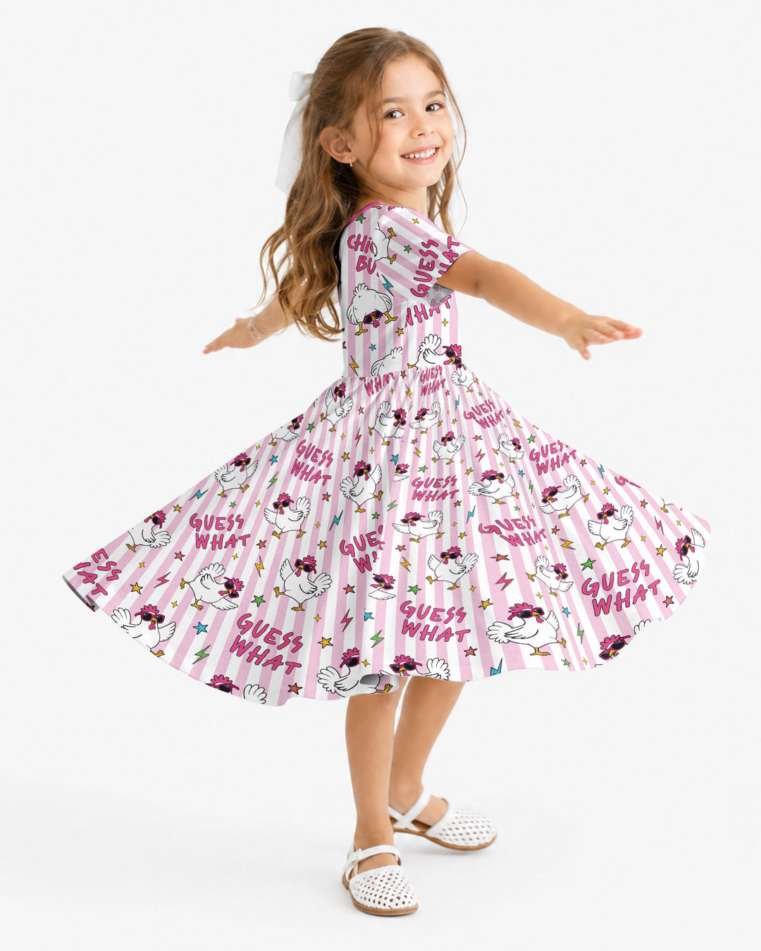 Guess What Chicken Butt! Bamboo Twirl Dress