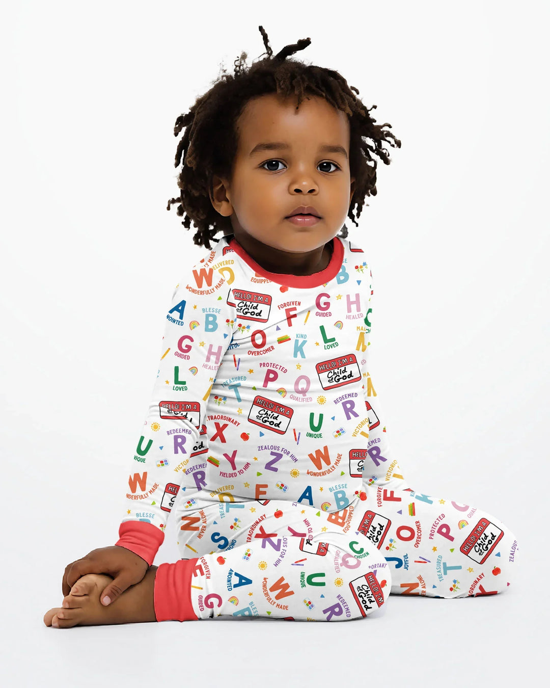 I'm A Child Of God ABCs Bamboo Two Piece Long Sleeve Pajama Set
