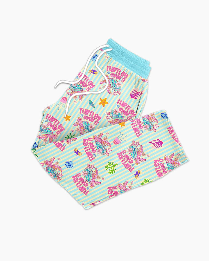 Turtley Over It Family Matching Bamboo Men's Pajama Set