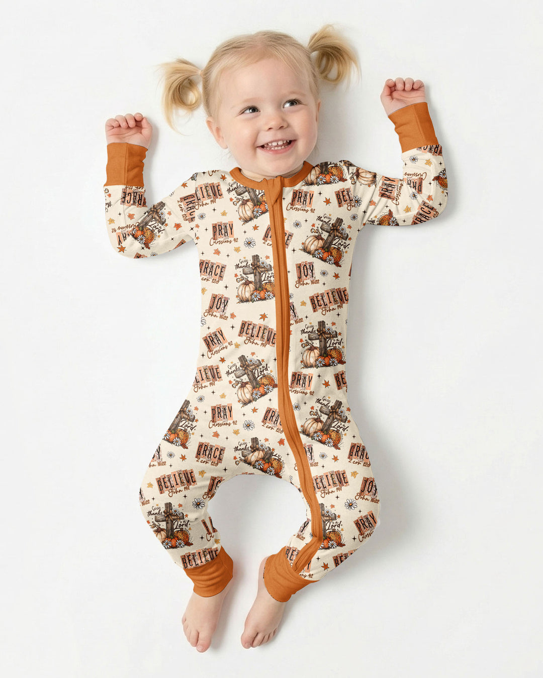 Floral Fall Give Thanks To The Lord Bamboo Convertible Zippy