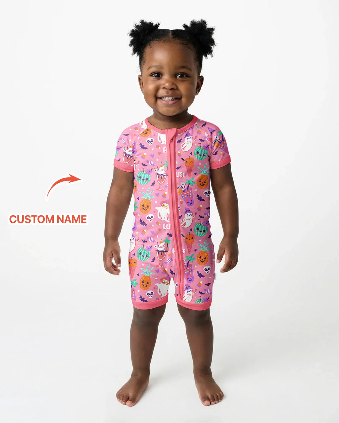 Summerween Doodles Bamboo Shorty Zippy