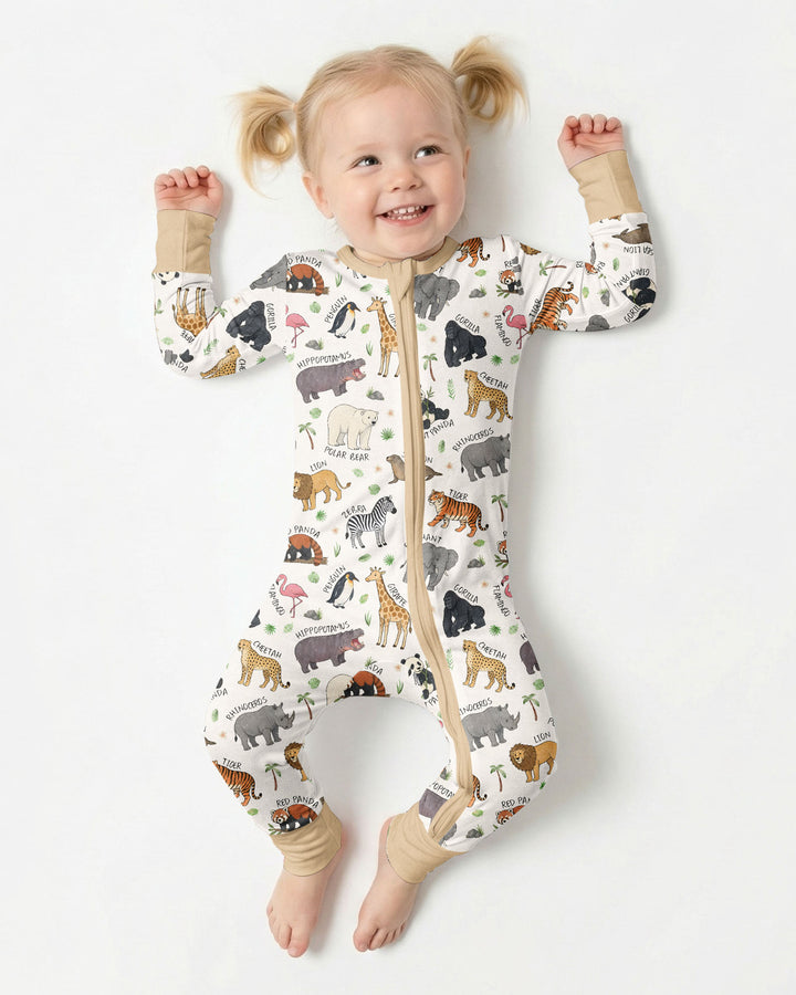 Safari Animals Bamboo Convertible Zippy