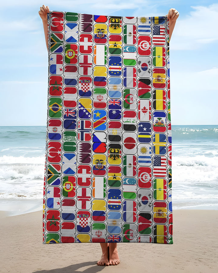 We Are 26 Family Matching Bamboo Beach Towel