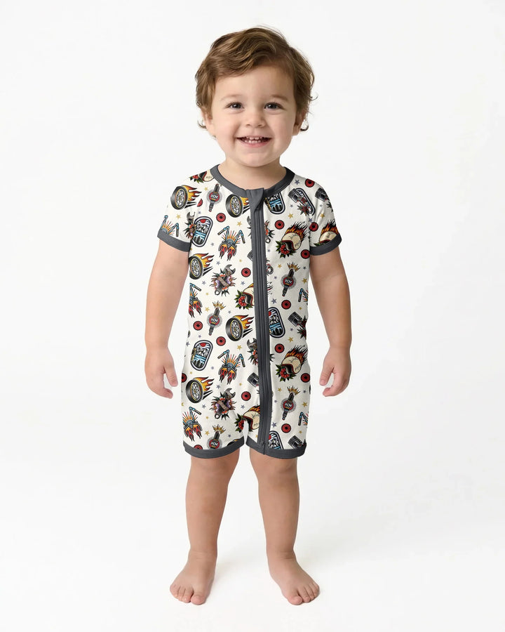 Born to Ride Together Family Matching Bamboo Shorty Zippy
