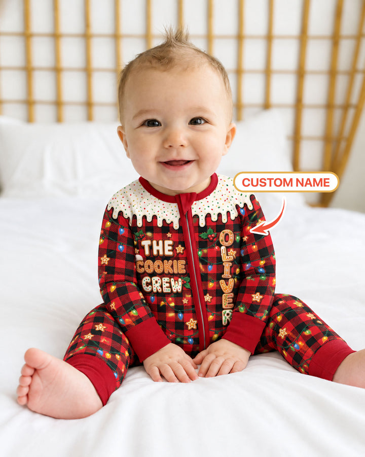 The Cookie Crew Custom Gingerbread Letter Bamboo Convertible Zippy
