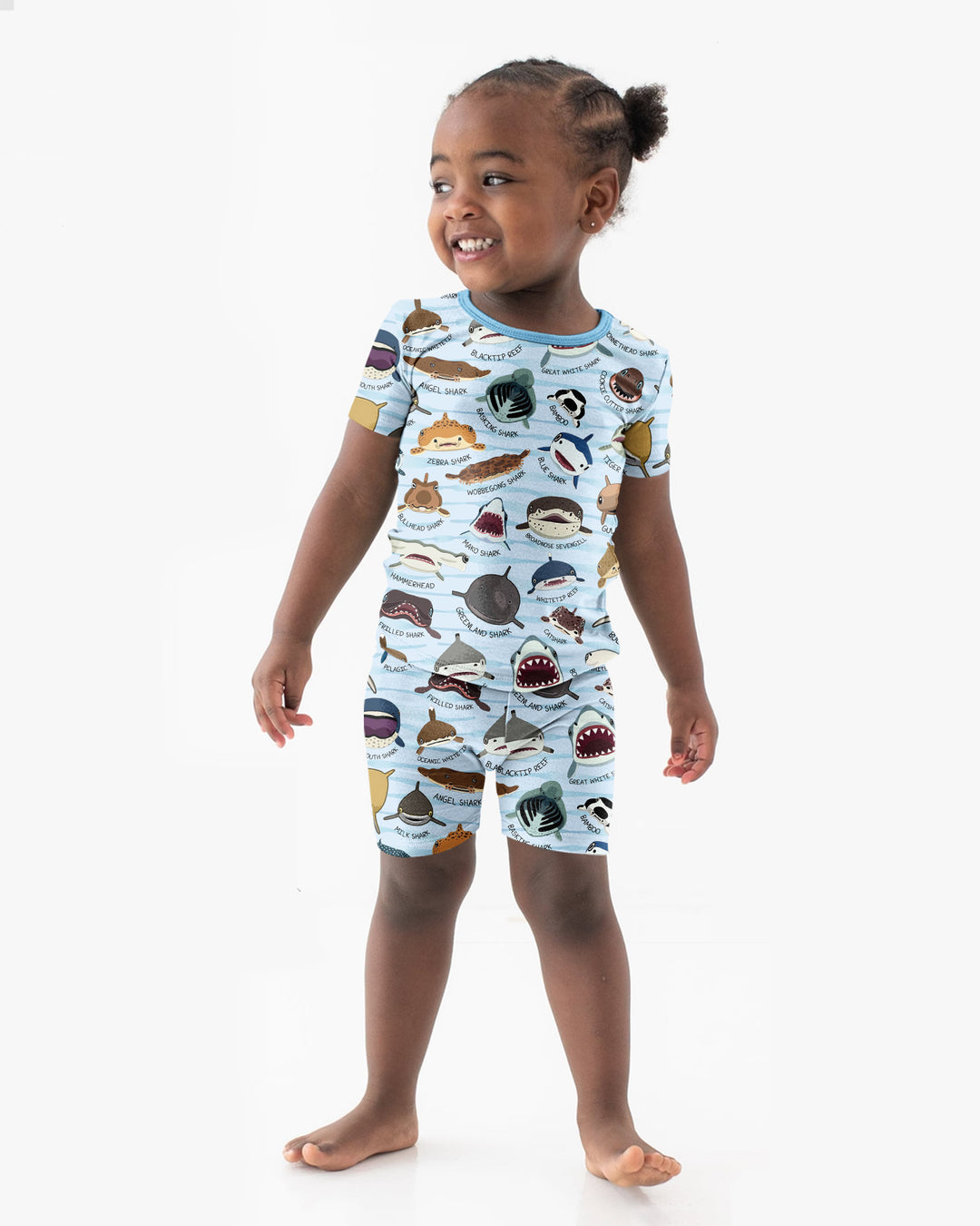 Template Bamboo Two Piece Short Sleeve Shorts Pyjamas Set