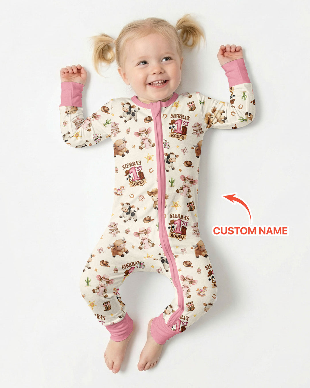Custom Name First YeeHaw Birthday Bamboo Convertible Zippy