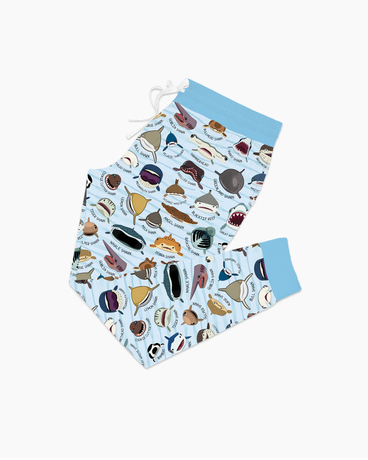 Shark Faces Bamboo Women Pajama Set