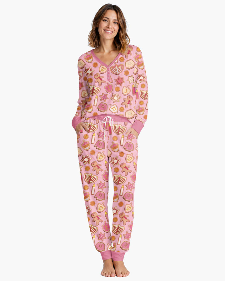 Hanukkah Cookies Bamboo Women Pajama Set
