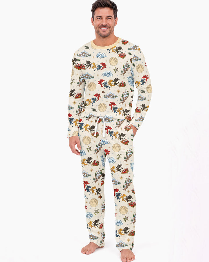 Fourth Wing Christmas Bamboo Men's Pajama Set