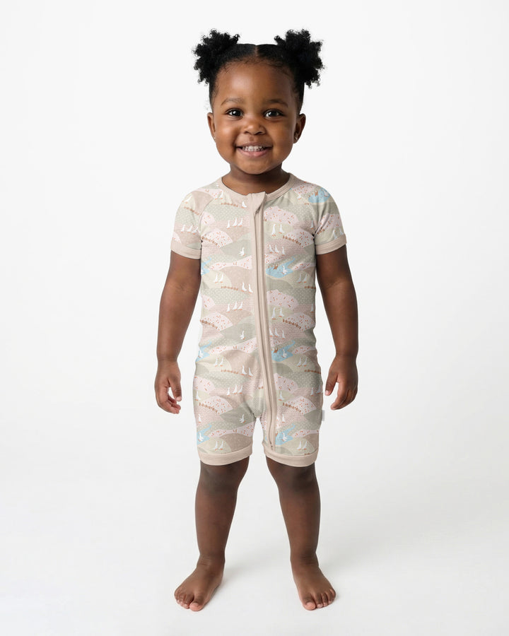 Wandering Geese Family Matching Bamboo Shorty Zippy
