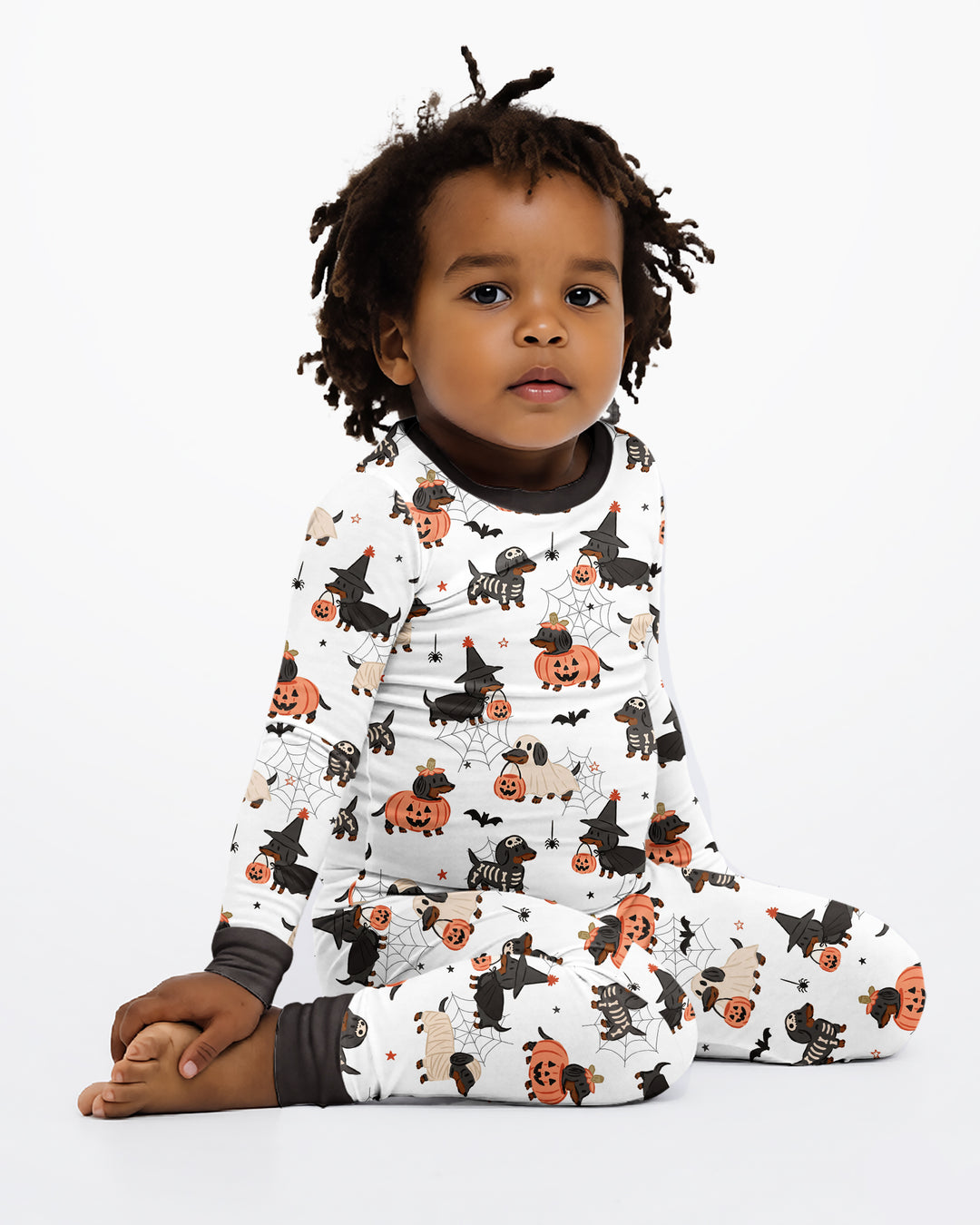 Howl-O-Weenie Dachshund Two Piece Long Sleeve Pajama Set