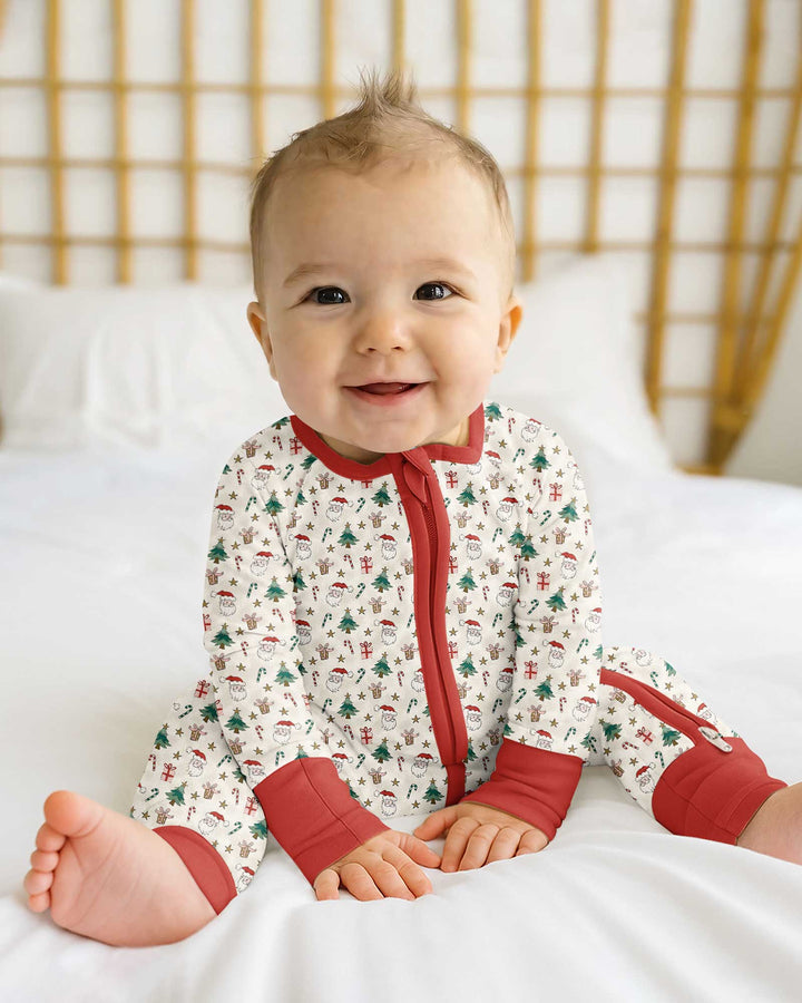 Snowy Santa Bamboo Convertible Zippy