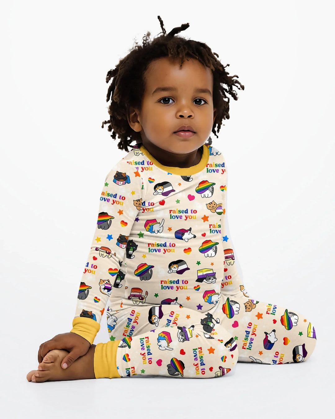 Rainbow Paws Family Matching Bamboo Two Piece Long Sleeve Pajama Set