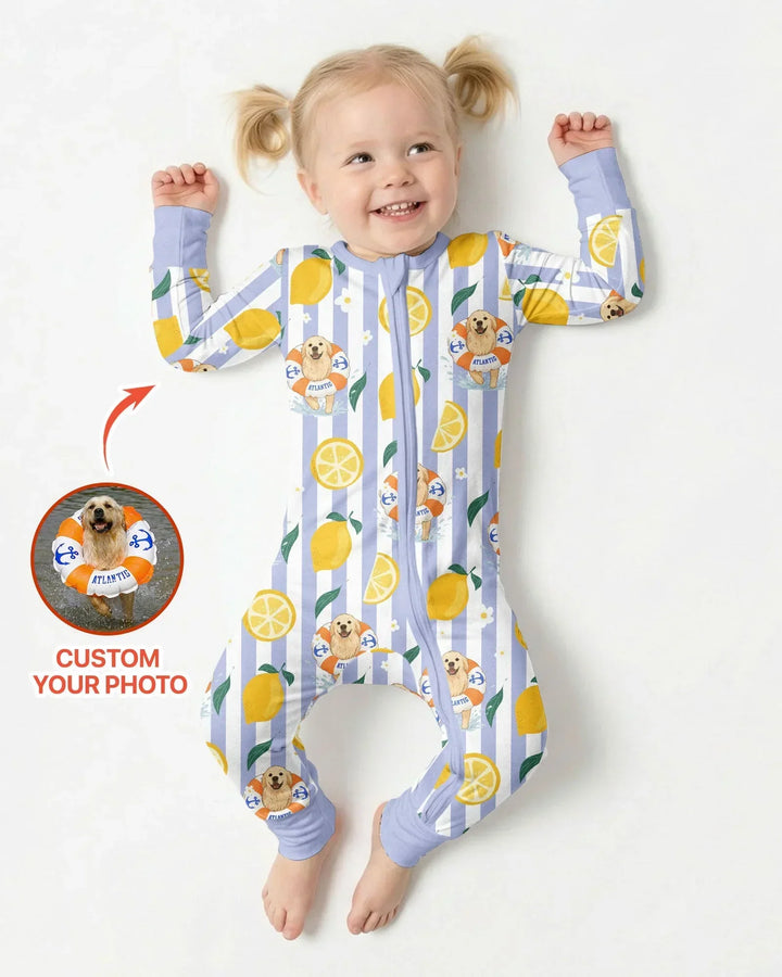 Custom Image Summer Lemon Bamboo Convertible Zippy