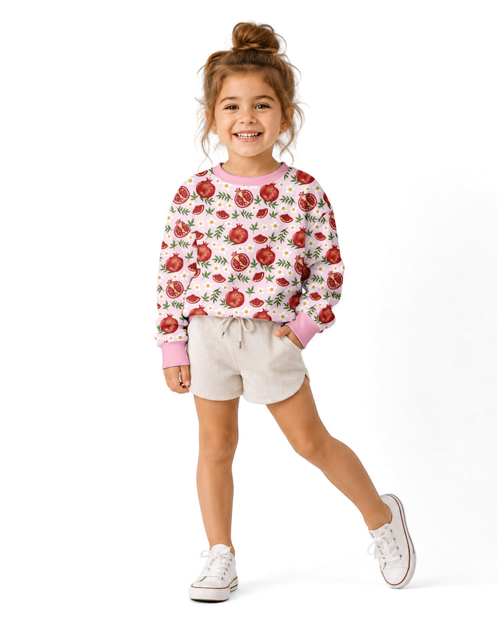 Pomegranate Garden Joy Family Matching Bamboo Crewneck Sweatshirt