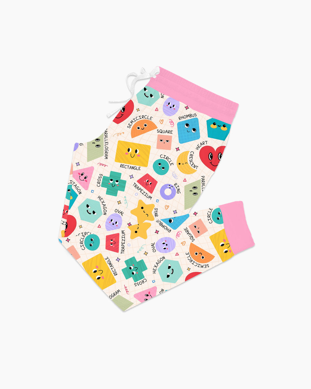 Happy Shape Squad Family Matching Bamboo Women Pajama Set