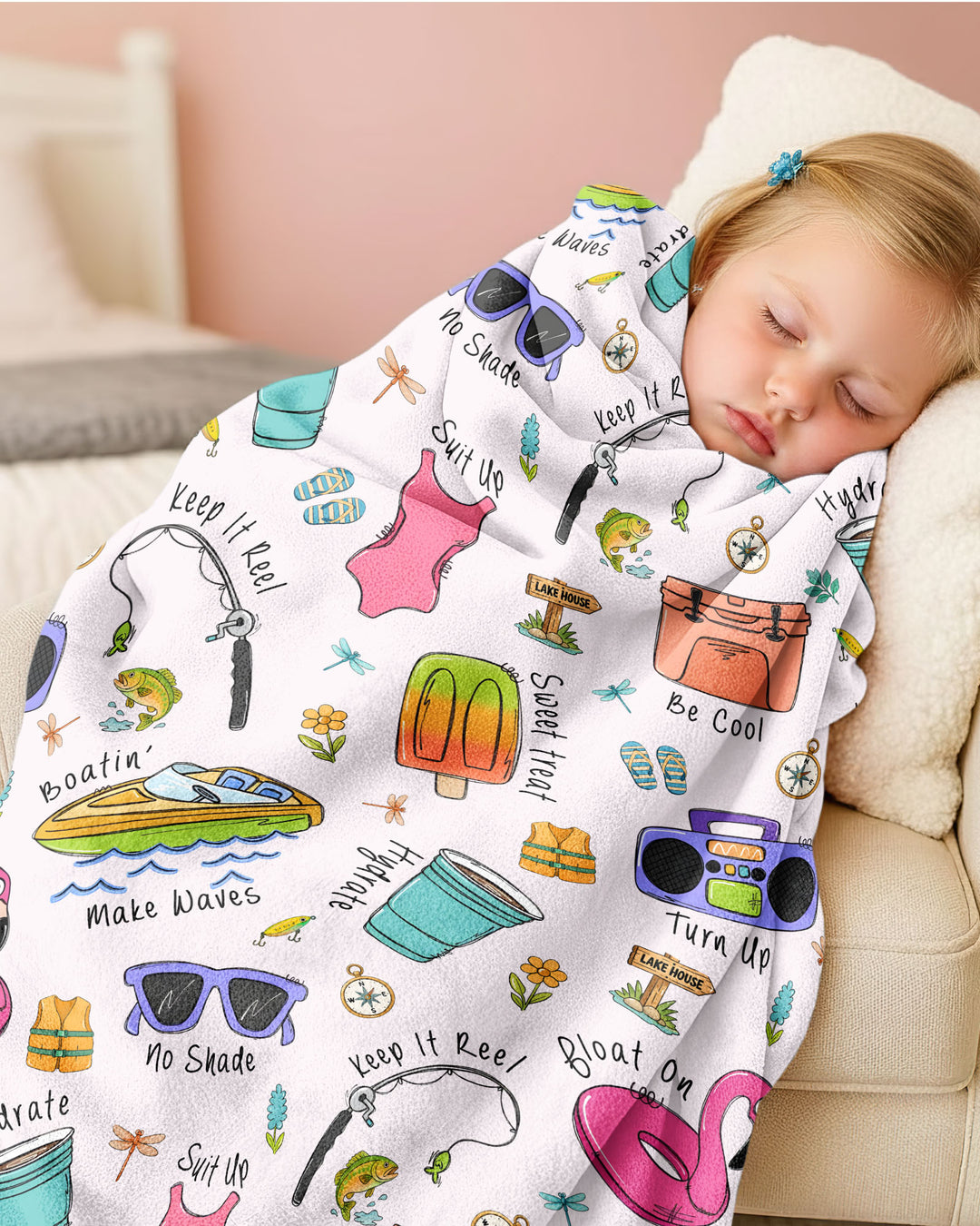 Lake Days Bamboo Blanket