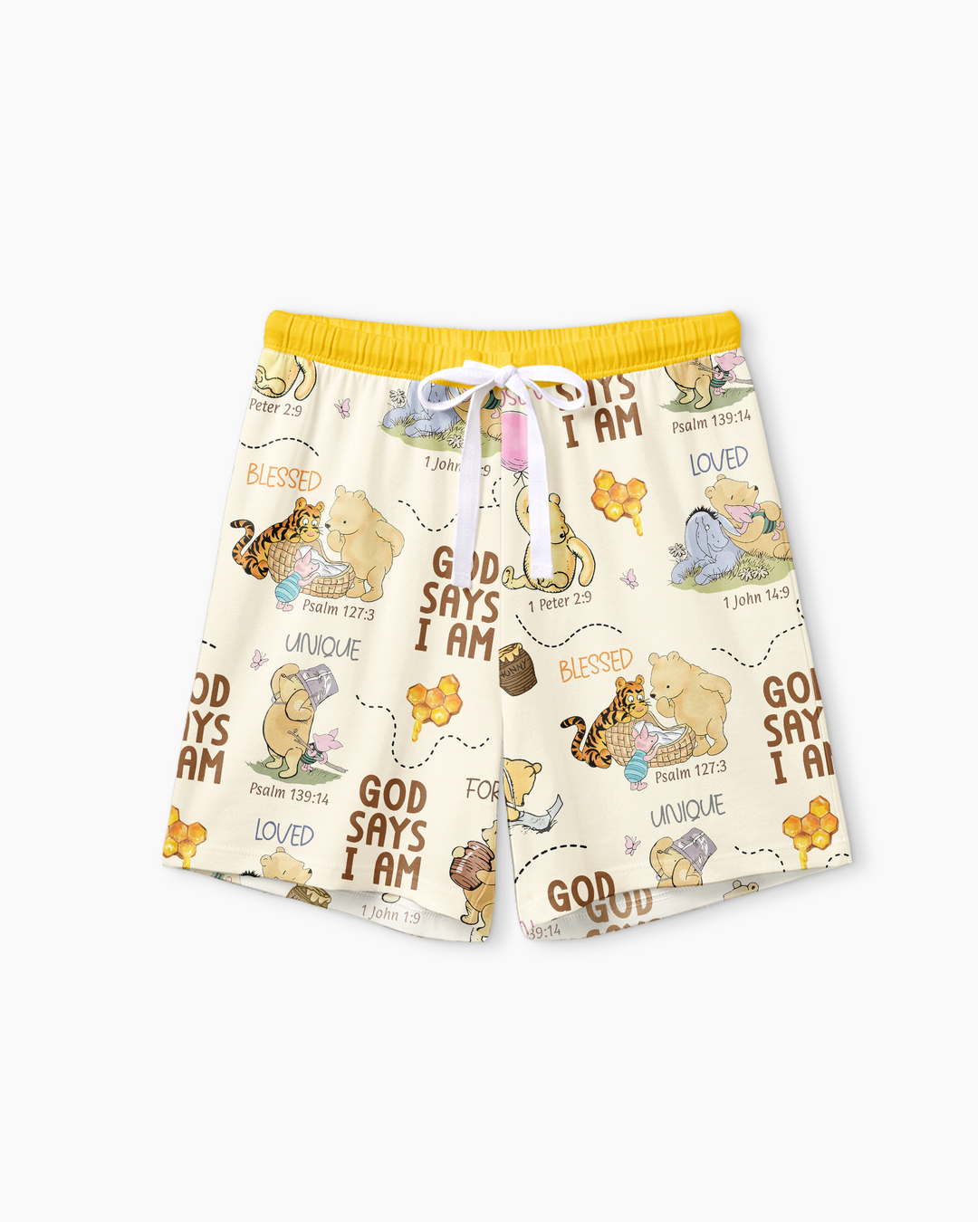 God Says I Am – Little Blessings Bamboo Women Short Sleeve Short Pajama Set