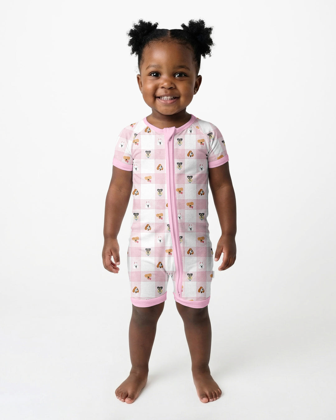 Plaid Pals Family Matching Bamboo Shorty Zippy