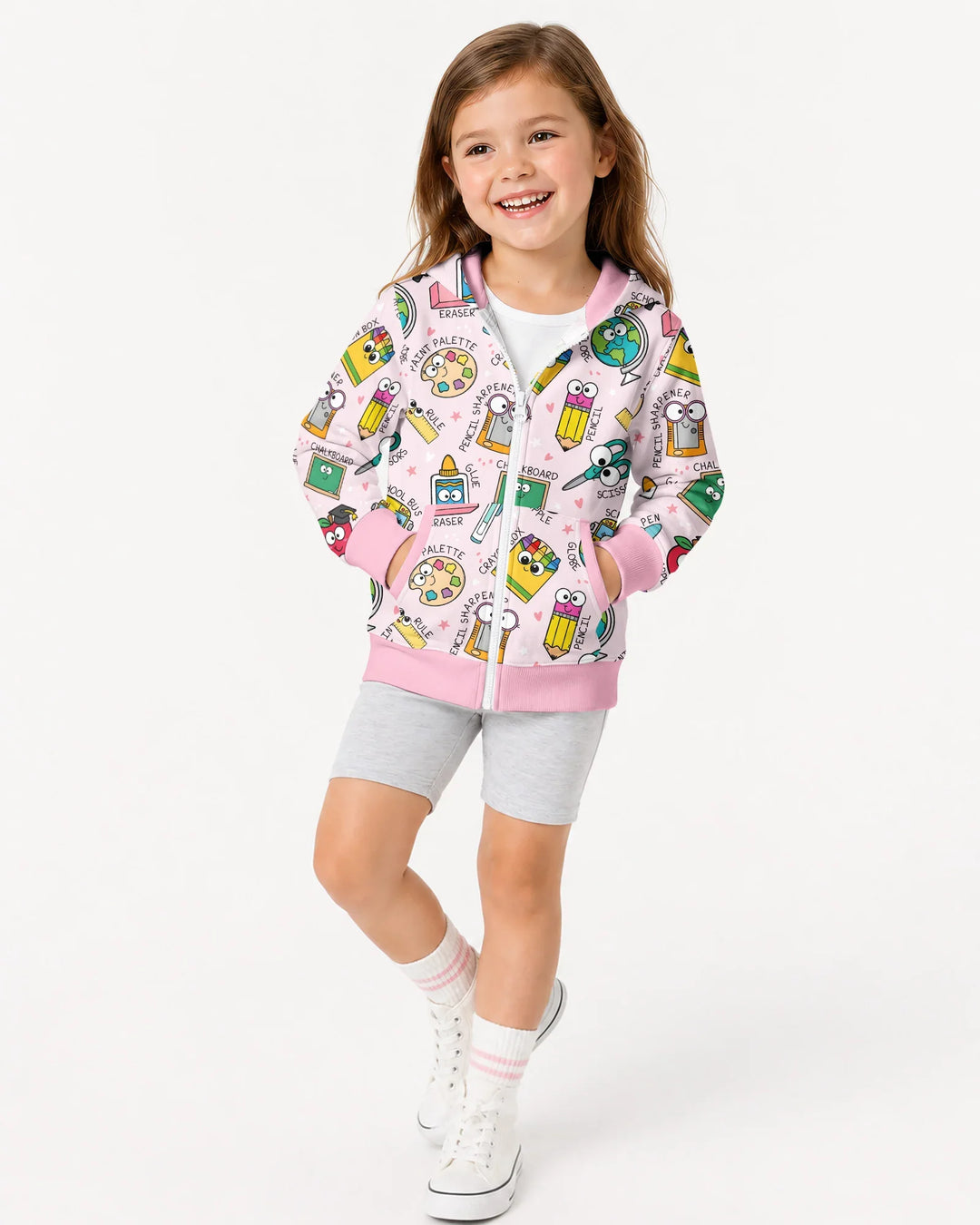 Happy School Pals Bamboo Zip Hoodie
