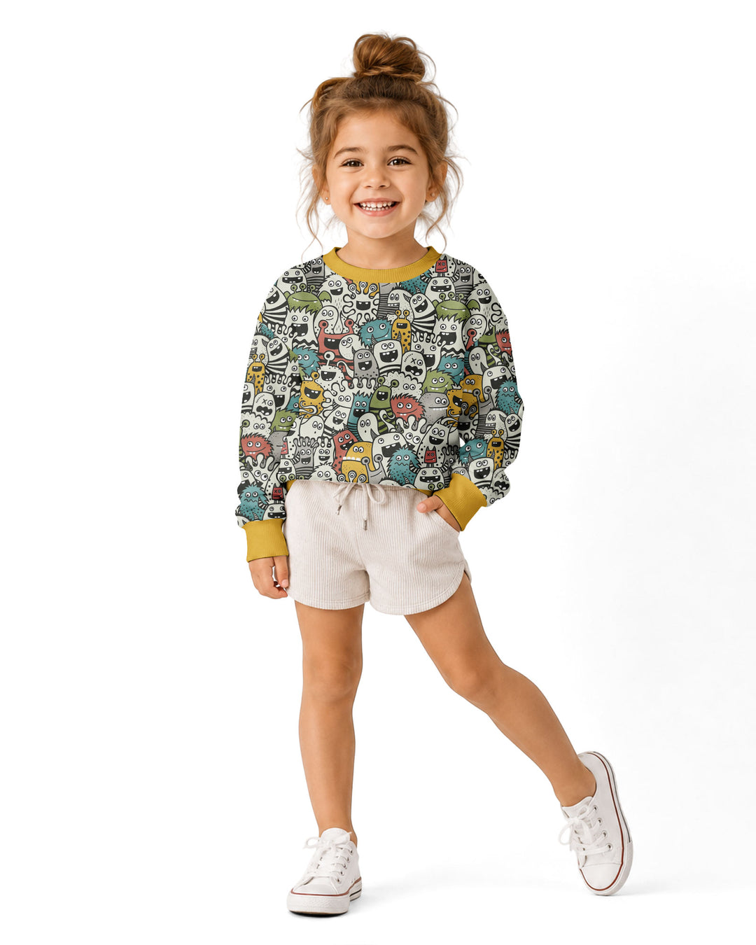 Monsters And Friends Bamboo Crewneck Sweatshirt