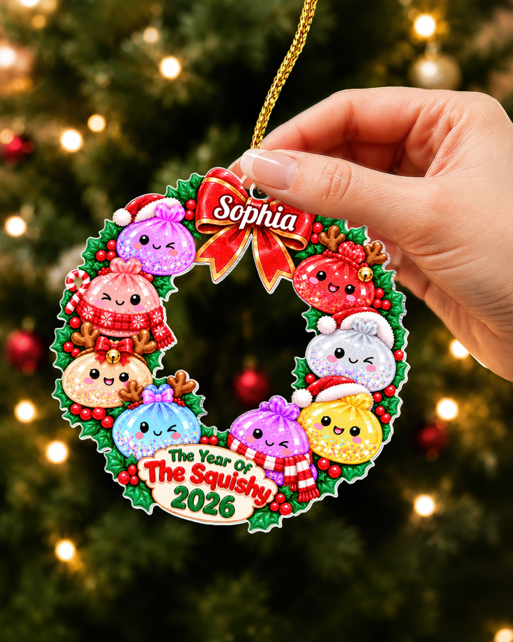 The Year Of The Squishy Personalized 1-Side Photo Acrylic Ornament