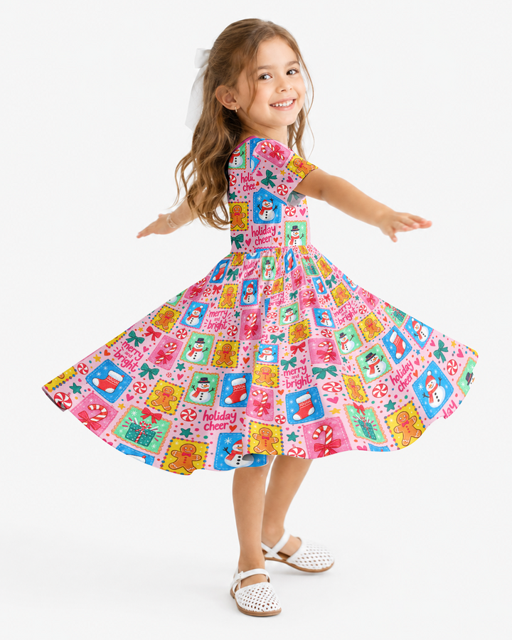 Merry & Bright Bamboo Twirl Dress