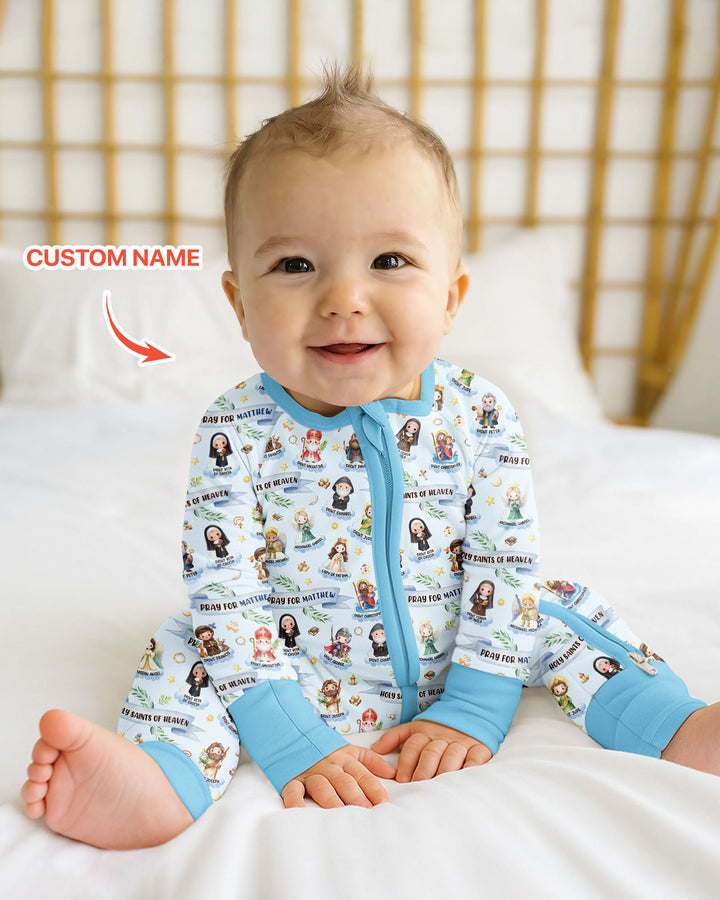 Holy Saints of Heaven Custom Name Bamboo Convertible Zippy