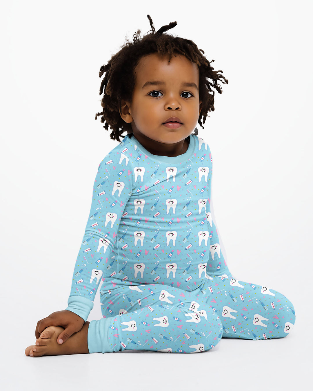 Template Bamboo Two Piece Long Sleeve Pyjamas Set