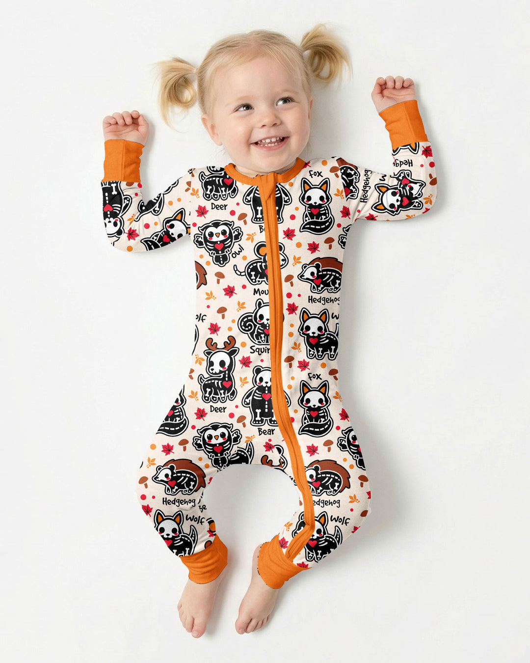 Autumn Charm Skeleton Cute Pet Bamboo Convertible Zippy