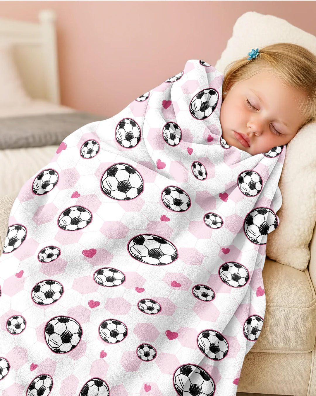 Goal Squad Family Matching Bamboo Blanket