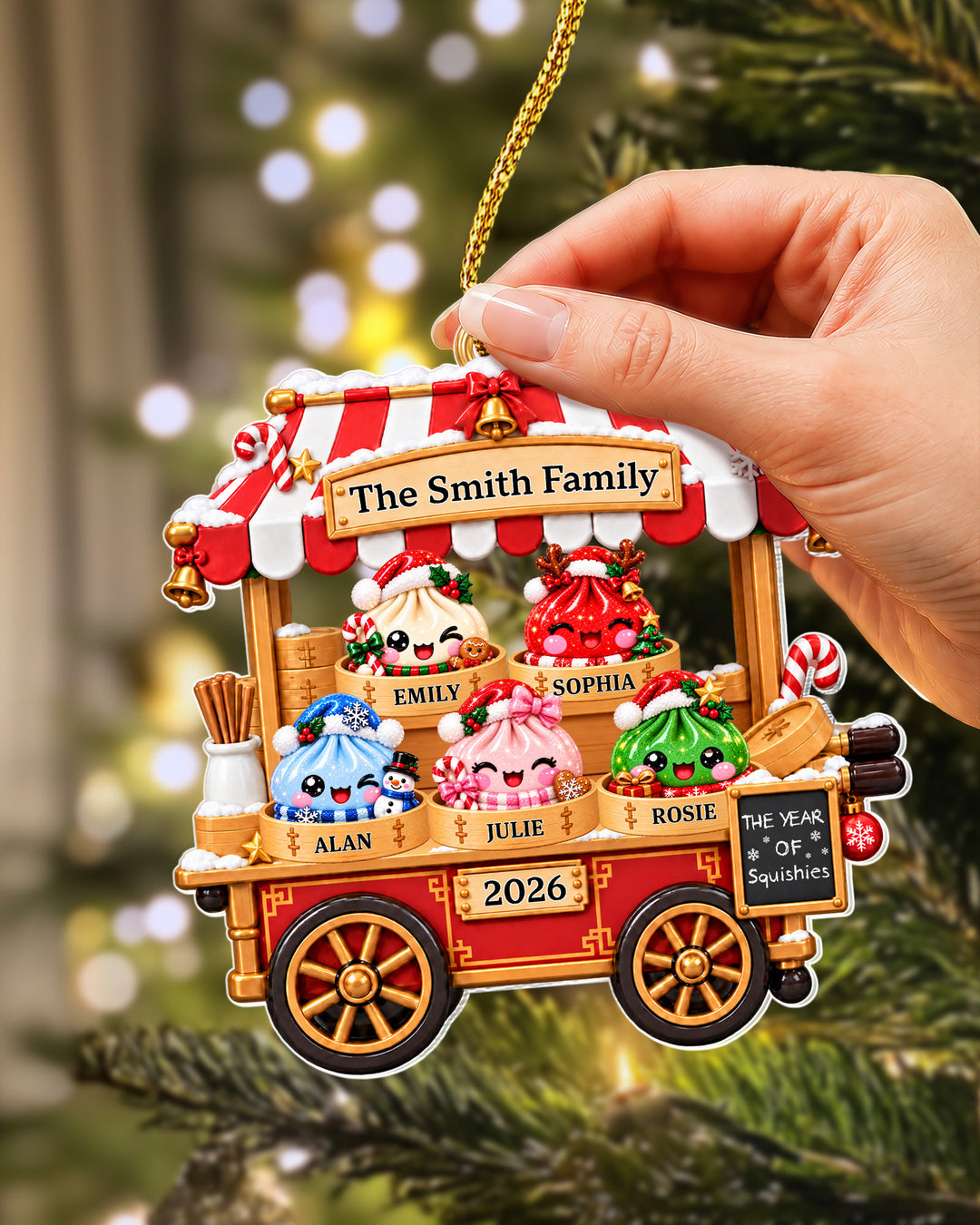 The Year Of Squishy Family Acrylic Ornament